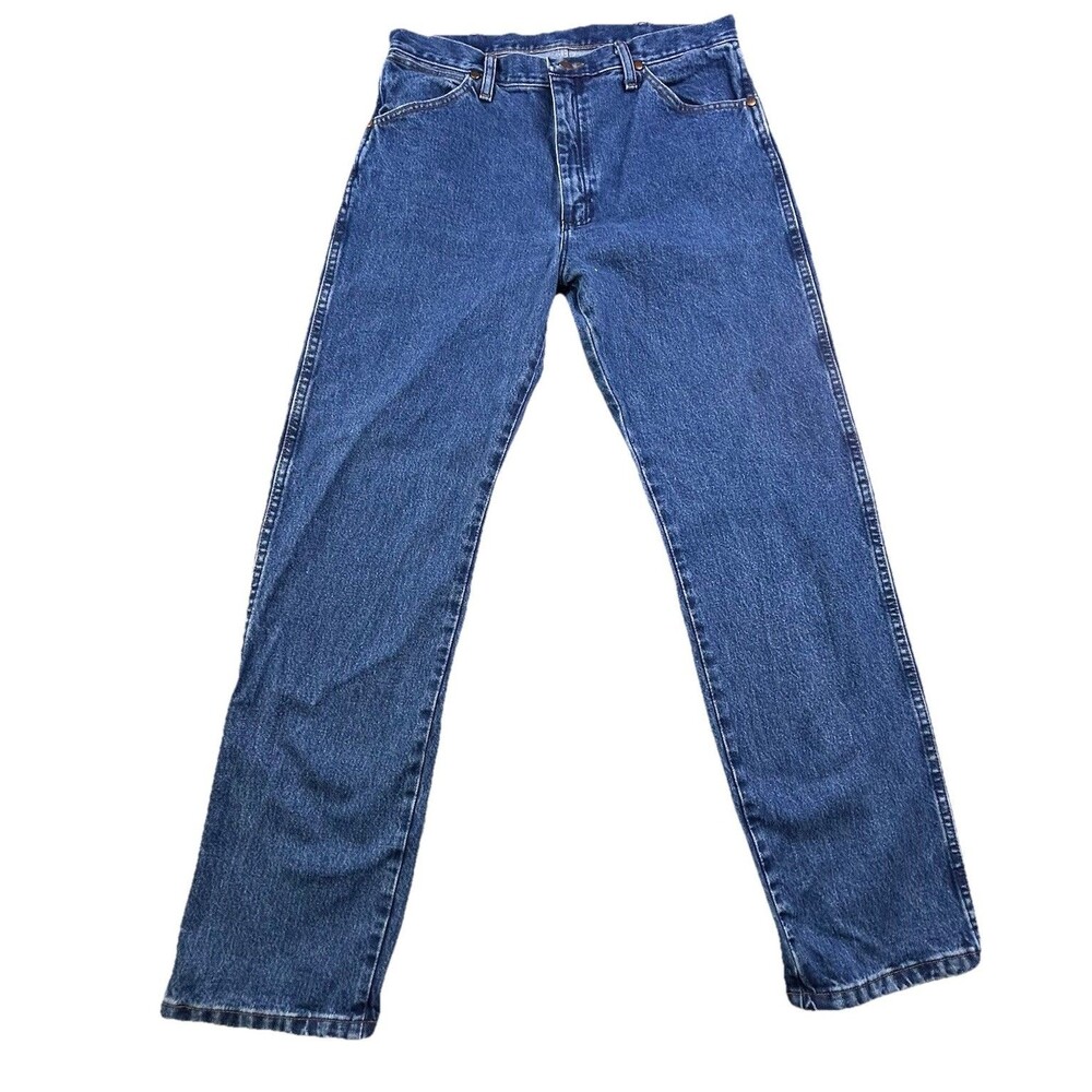 Vintage Wrangler Jeans Mens 32x32 Blue Medium Wash Cowboy Cut Western 13MWZ - Picture 2 of 13